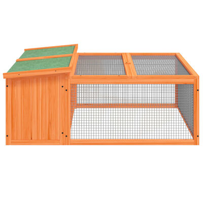 vidaXL Rabbit Hutch Brown 117.5x97x47.5 cm Solid Wood Pine, brown vidaXL Rabbit Hutch Brown 117.5x97x47.5 cm Solid Wood Pine