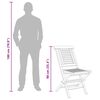 vidaXL Folding Garden Chairs 2 pcs 47x63x90 cm Solid Wood Teak