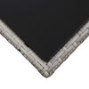 vidaXL 3 Piece Garden Lounge Set with Cushions Poly Rattan Grey