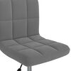 vidaXL Swivel Dining Chair Dark Grey Velvet
