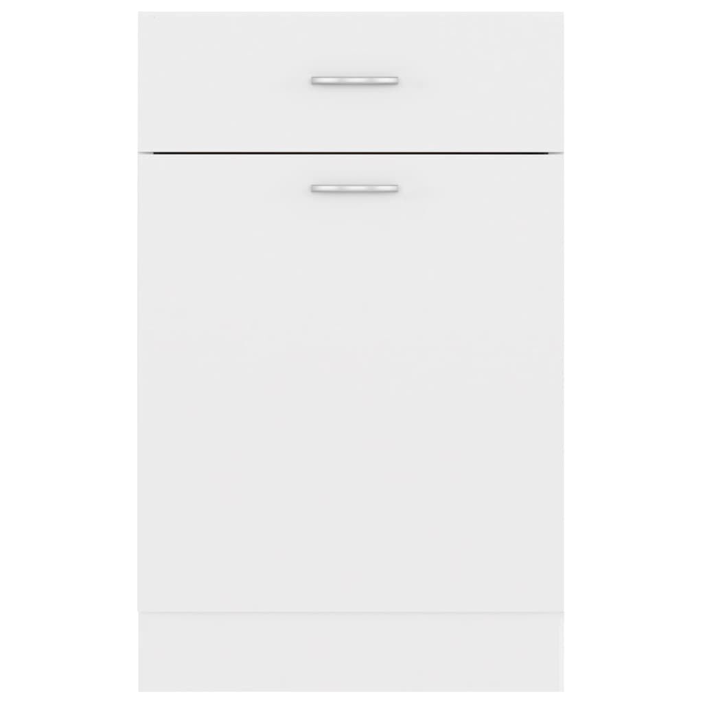 vidaXL Drawer Bottom Cabinet Lyon White 50x46x81.5 cm Engineered Wood