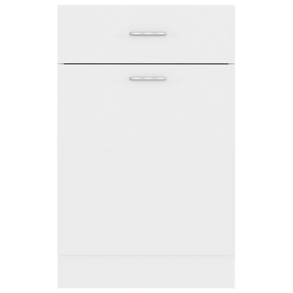 vidaXL Drawer Bottom Cabinet Lyon White 50x46x81.5 cm Engineered Wood