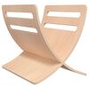 vidaXL Wooden Magazine Rack Floor Standing Natural
