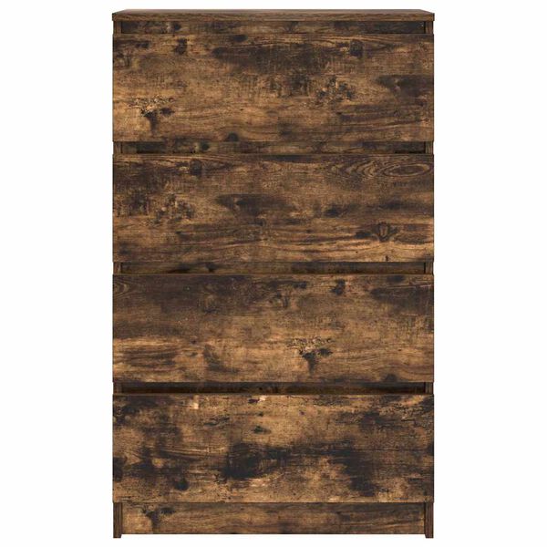 vidaXL Sideboard Smoked Oak 60x35x98.5 cm Engineered Wood