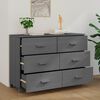 vidaXL Sideboard HAMAR Dark Grey 113x40x80 cm Solid Wood Pine