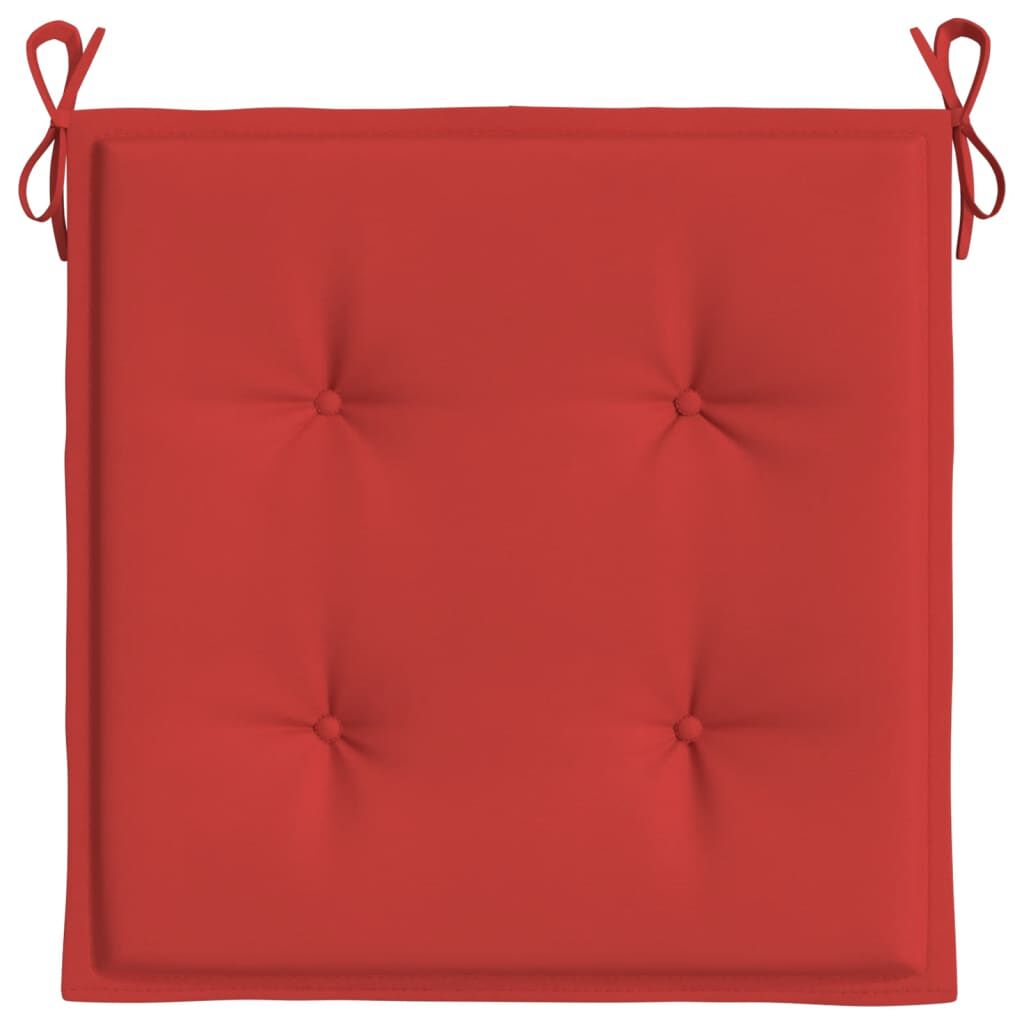 vidaXL Garden Chair Cushions 2 pcs Red 50x50x4 cm Oxford Fabric