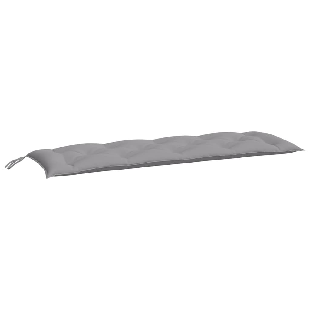 vidaXL Garden Bench Cushions 2pcs Grey 150x50x7cm Oxford Fabric