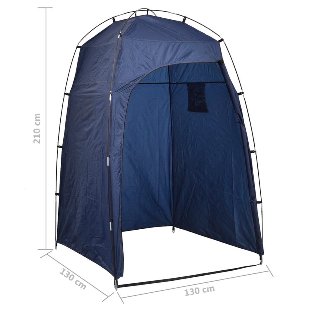 vidaXL Portable Camping Toilet with Tent 10+10 L