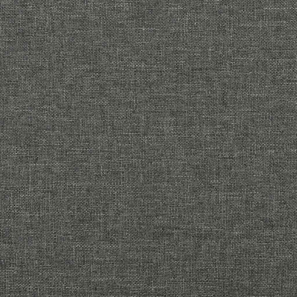 vidaXL Bed Frame without Mattress Dark Grey 92x187 cm Single Fabric