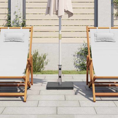 vidaXL Parasol Base Granite 28.5 kg Square Black, Black vidaXL Parasol Base Granite 28.5 kg Square Black