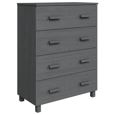 vidaXL Sideboard HAMAR Dark Grey 79x40x103.5 cm Solid Wood Pine, dark grey vidaXL Sideboard HAMAR Dark Grey 79x40x103.5 cm Solid Wood Pine