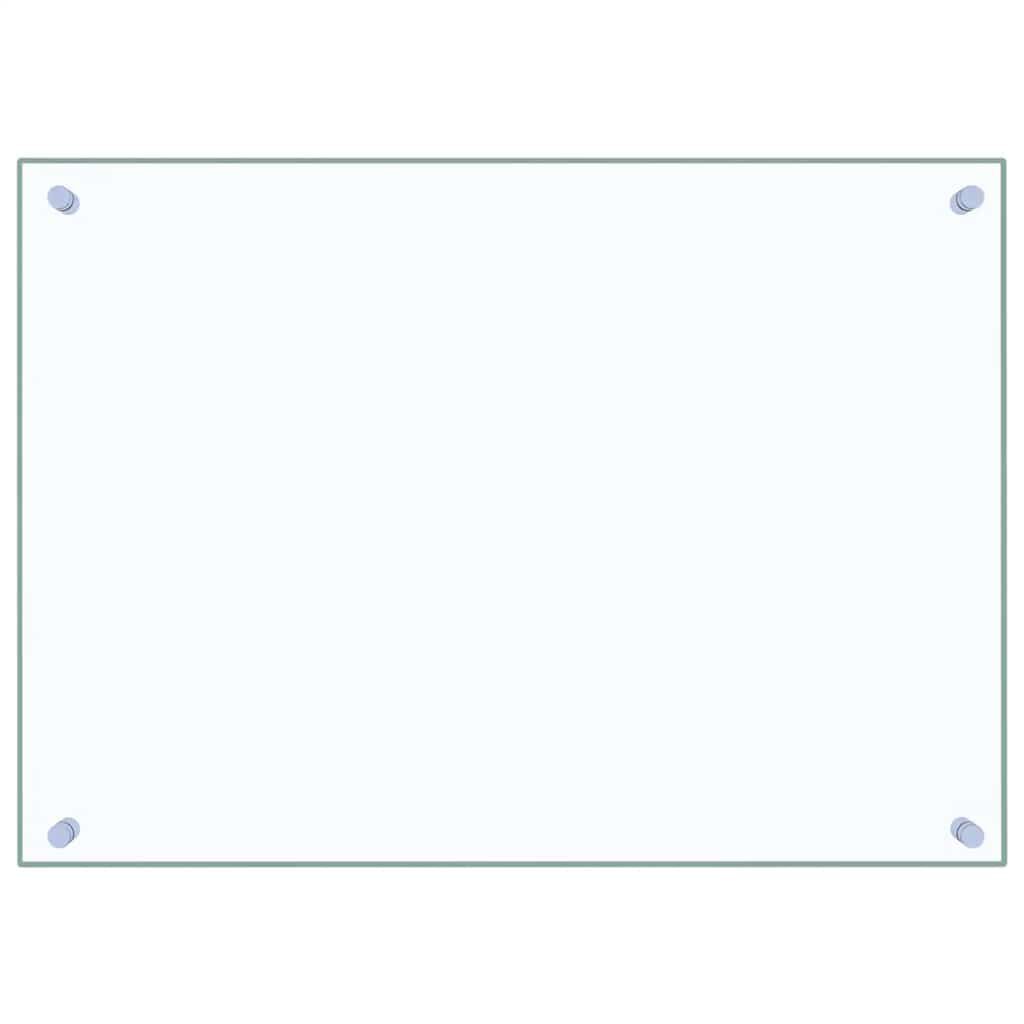vidaXL Kitchen Backsplashes 2 pcs Transparent 70x50 cm Tempered Glass