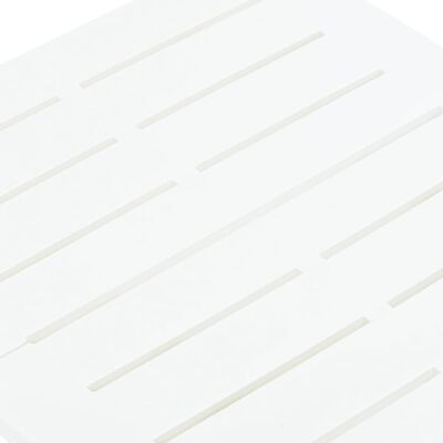 vidaXL Folding Garden Table White 45x43x50 cm Plastic, white vidaXL Folding Garden Table White 45x43x50 cm Plastic