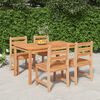 vidaXL 3 Piece Garden Dining Set Solid Wood Teak