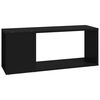vidaXL TV Cabinet Black 80x24x32 cm Engineered Wood