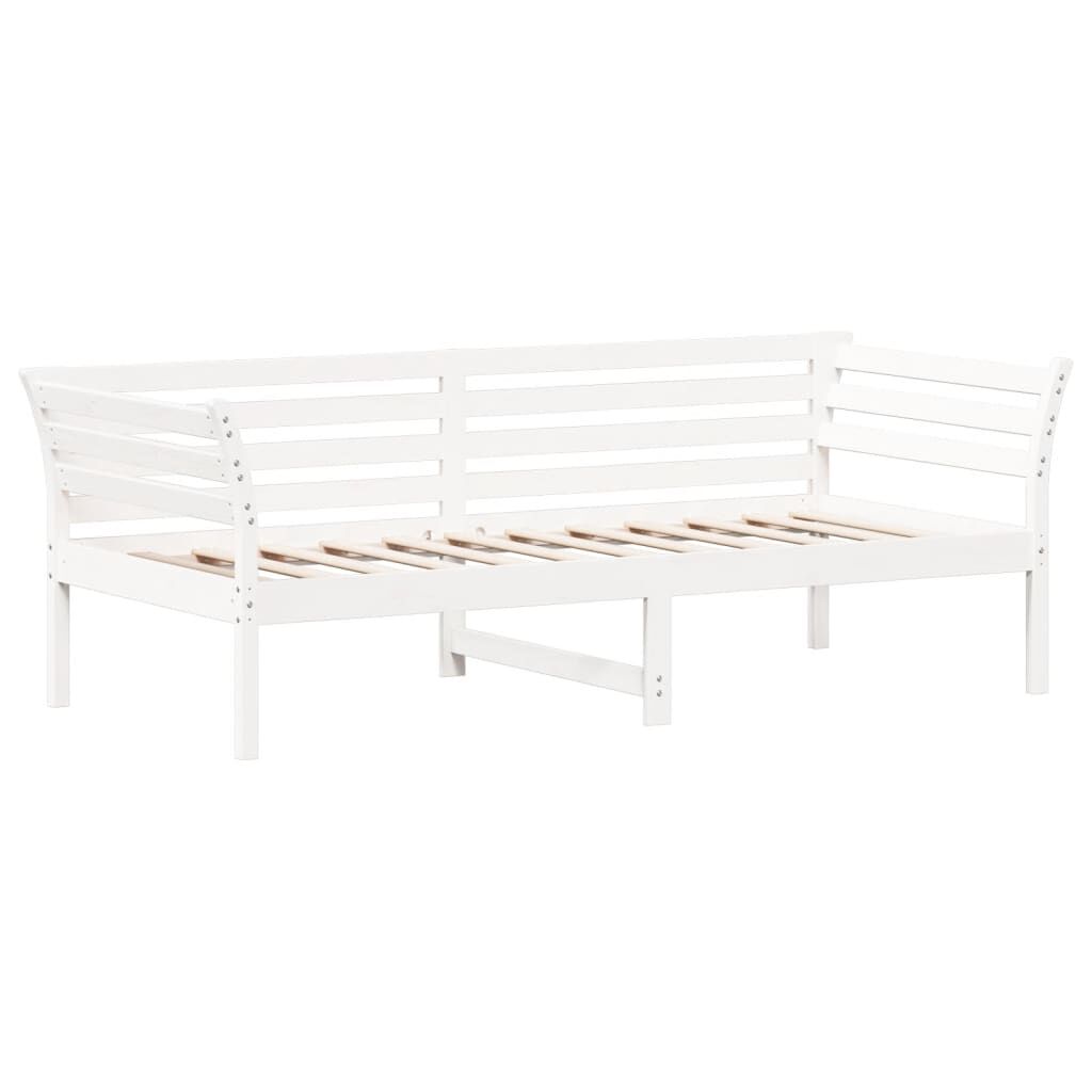 vidaXL Day Bed without Mattress White 90x200 cm Solid Wood Pine