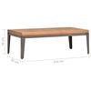 vidaXL Garden Coffee Table 110x55x36 cm Solid Acacia Wood