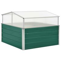 vidaXL Greenhouse Green 100x100x77 cm Galvanised Steel, green vidaXL Greenhouse Green 100x100x77 cm Galvanised Steel