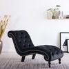 vidaXL Chaise Lounge Black Velvet