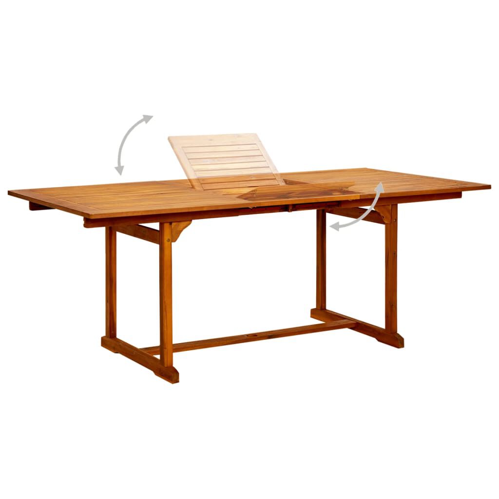 vidaXL 5 Piece Garden Dining Set Solid Wood Acacia