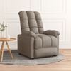 vidaXL Recliner Chair Taupe Fabric