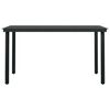 vidaXL 7 Piece Garden Dining Set Black