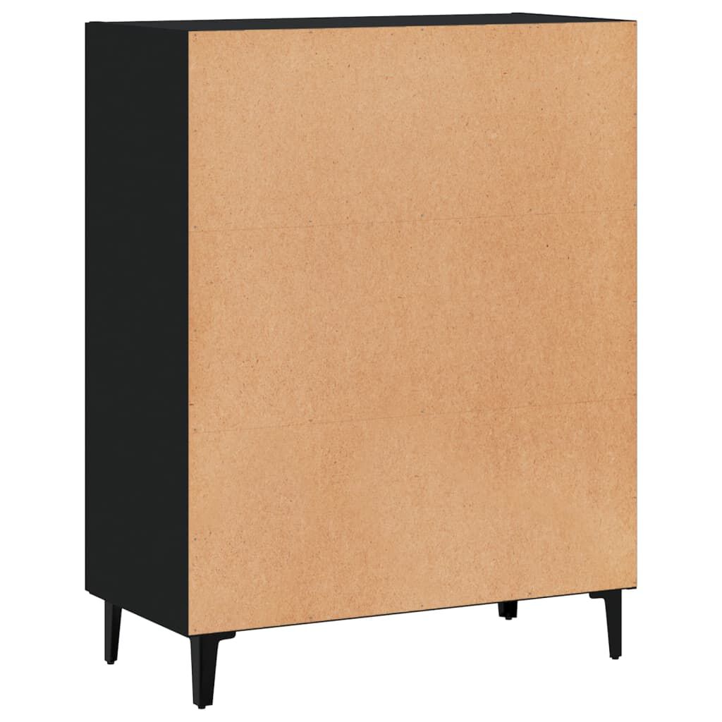 vidaXL Sideboard Black 69.5x34x90 cm Engineered Wood