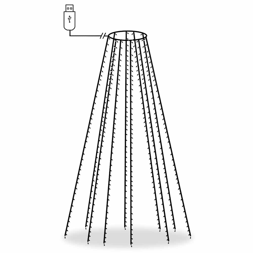 vidaXL Christmas Tree Net Lights with 400 LEDs 400 cm