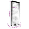 vidaXL Wine Rack for 108 Bottles Metal