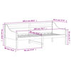 vidaXL Day Bed without Mattress White 90x200 cm Solid Wood Pine