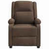 vidaXL Recliner Chair Brown Fabric
