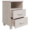 vidaXL Bedside Cabinets HAMAR 2 pcs White 40x35x62 cm Solid Wood