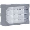 vidaXL Multi-drawer Organiser with 16 Middle Drawers 52x16x37 cm
