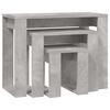 vidaXL Nesting Tables 3 pcs Concrete Grey Engineered Wood
