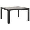 vidaXL 8 Piece Garden Lounge Set Black and Grey Poly Rattan