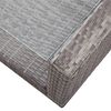 vidaXL 4 Piece Garden Lounge Set with Cushions Poly Rattan Grey