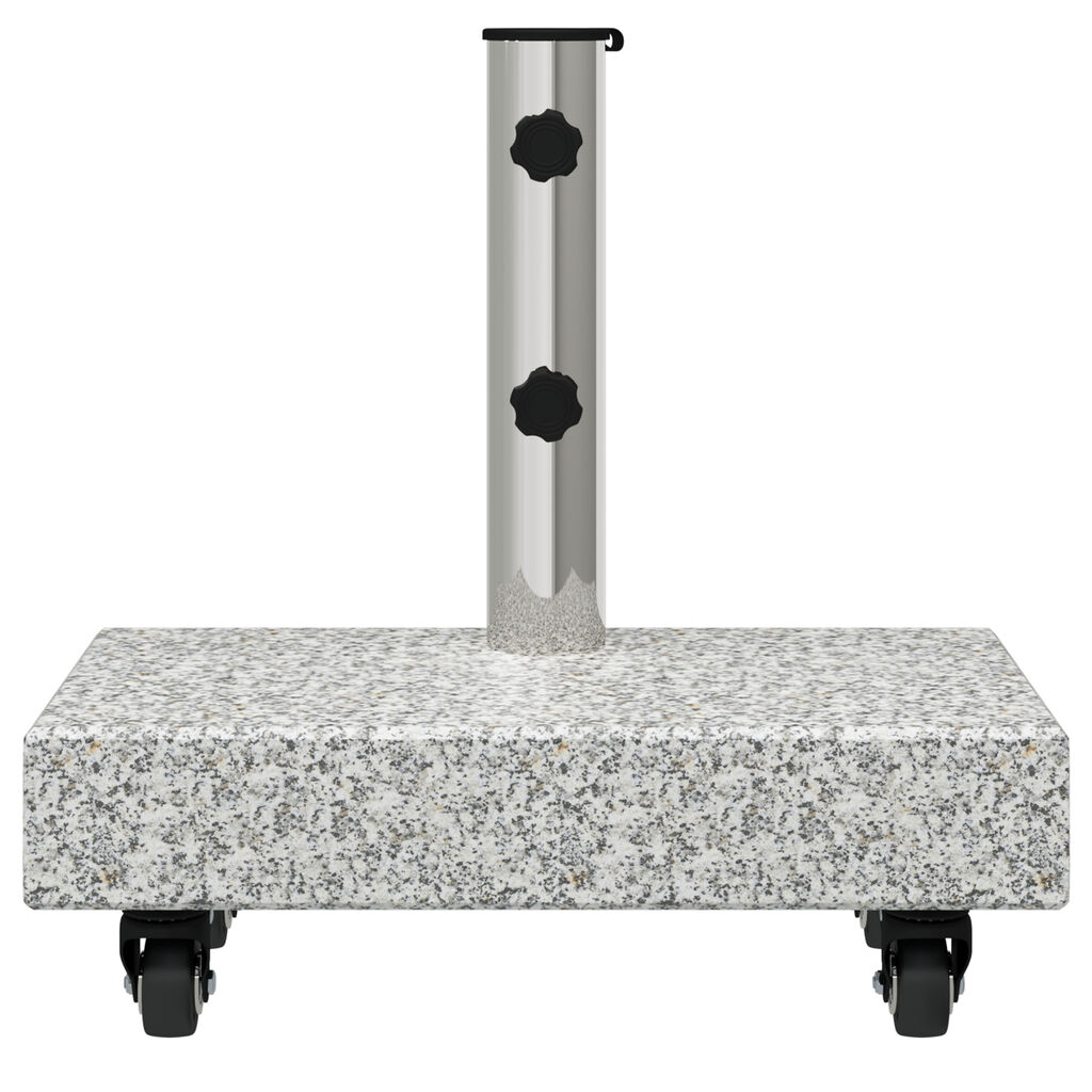vidaXL Umbrella Base Light Grey 45x25x8.3 cm Granite