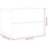 vidaXL Bedside Cabinets 2 pcs High Gloss White 40x30x30 cm Engineered Wood