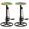 vidaXL Bar Stools 2 pcs Solid Reclaimed Wood