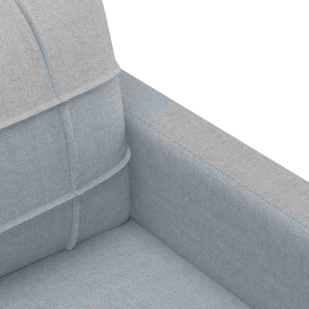 vidaXL 3-Seater Sofa Light Grey 180 cm Fabric