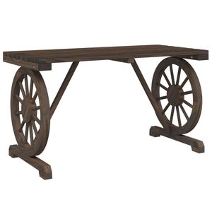 vidaXL Garden Table 115x55x65 cm Solid Wood Fir