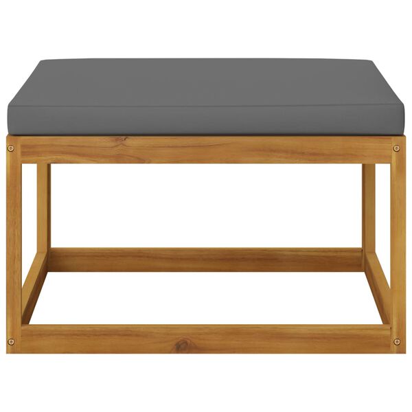 vidaXL 5 Piece Garden Lounge Set with Cushion Solid Acacia Wood