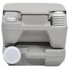 vidaXL Portable Camping Toilet Grey 10+10 L