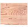 vidaXL Table Top Light Brown 60x50x(2-4) cm Treated Solid Wood Oak
