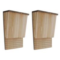 Bat House 22 x 12 x 34 cm Set of 2,  Bat House 22 x 12 x 34 cm Set of 2