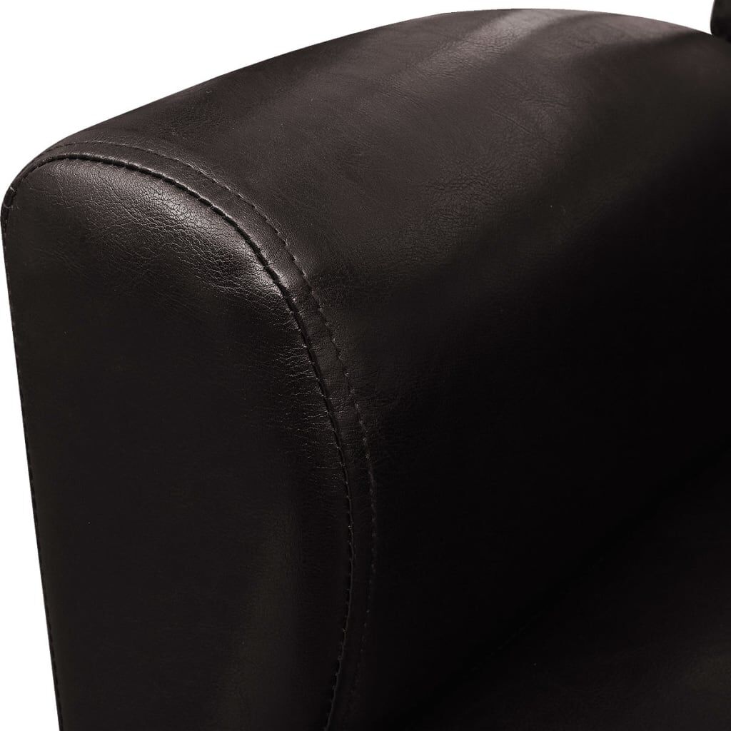 vidaXL Sofa Chair Dark Brown Faux Leather