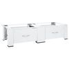 vidaXL Double Washing and Drying Machine Pedestal with Drawers White