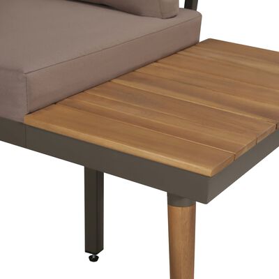 vidaXL 4 Piece Garden Lounge Set with Cushions Solid Acacia Wood Brown,  vidaXL 4 Piece Garden Lounge Set with Cushions Solid Acacia Wood Brown