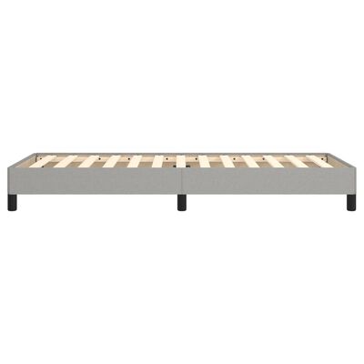 vidaXL Bed Frame without Mattress Light Grey 92x187 cm Single Fabric