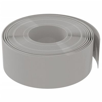 vidaXL Garden Edgings 5 pcs Grey 10 m 20 cm Polyethylene, grey vidaXL Garden Edgings 5 pcs Grey 10 m 20 cm Polyethylene